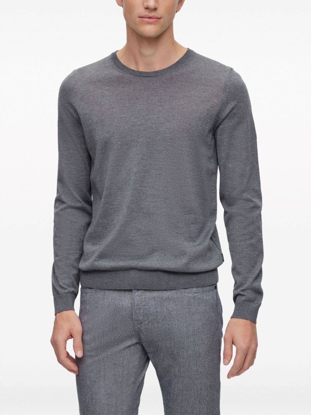 crew-neck long-sleeve jumper - 3