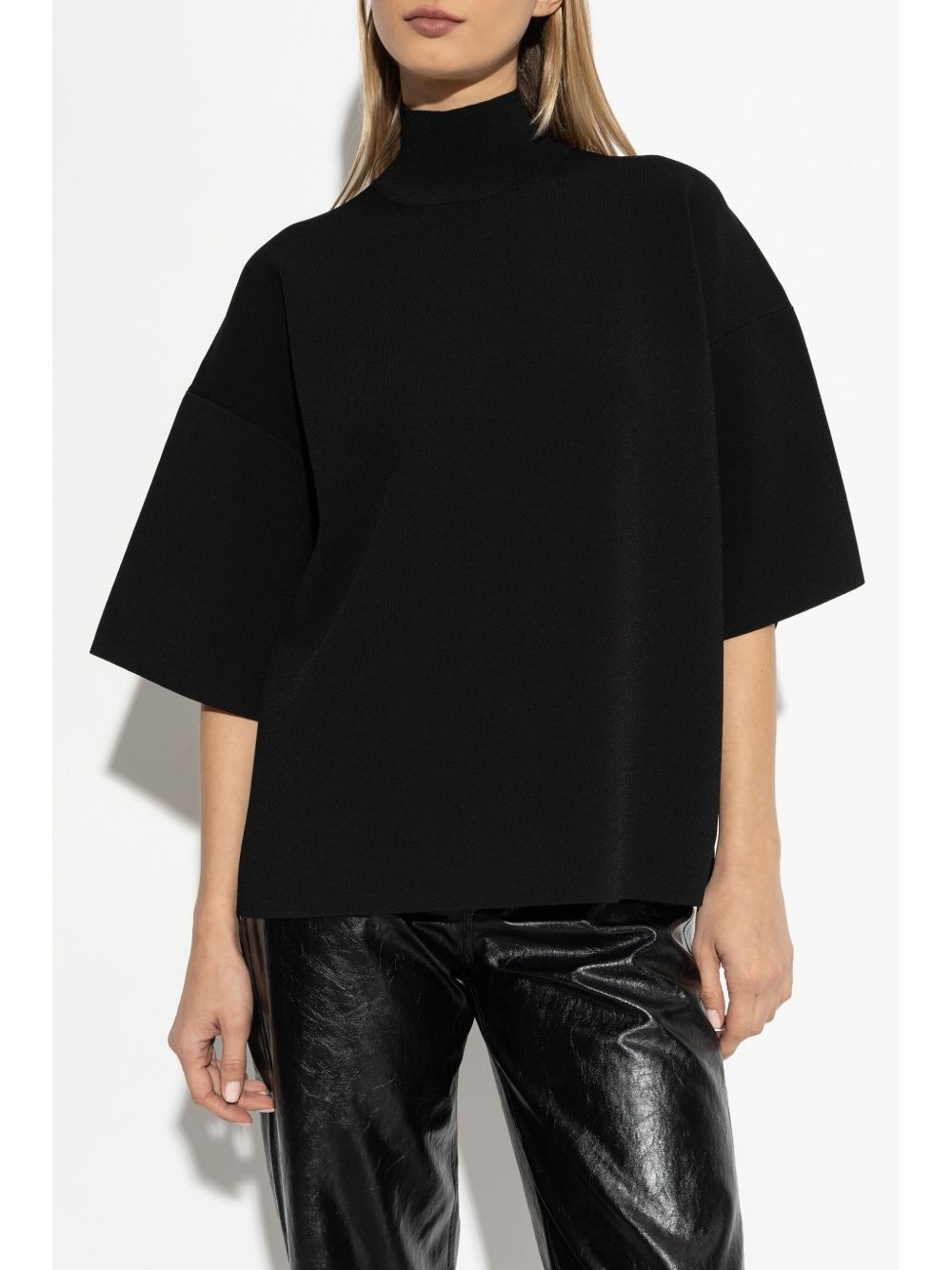 high-neck T-shirt - 3