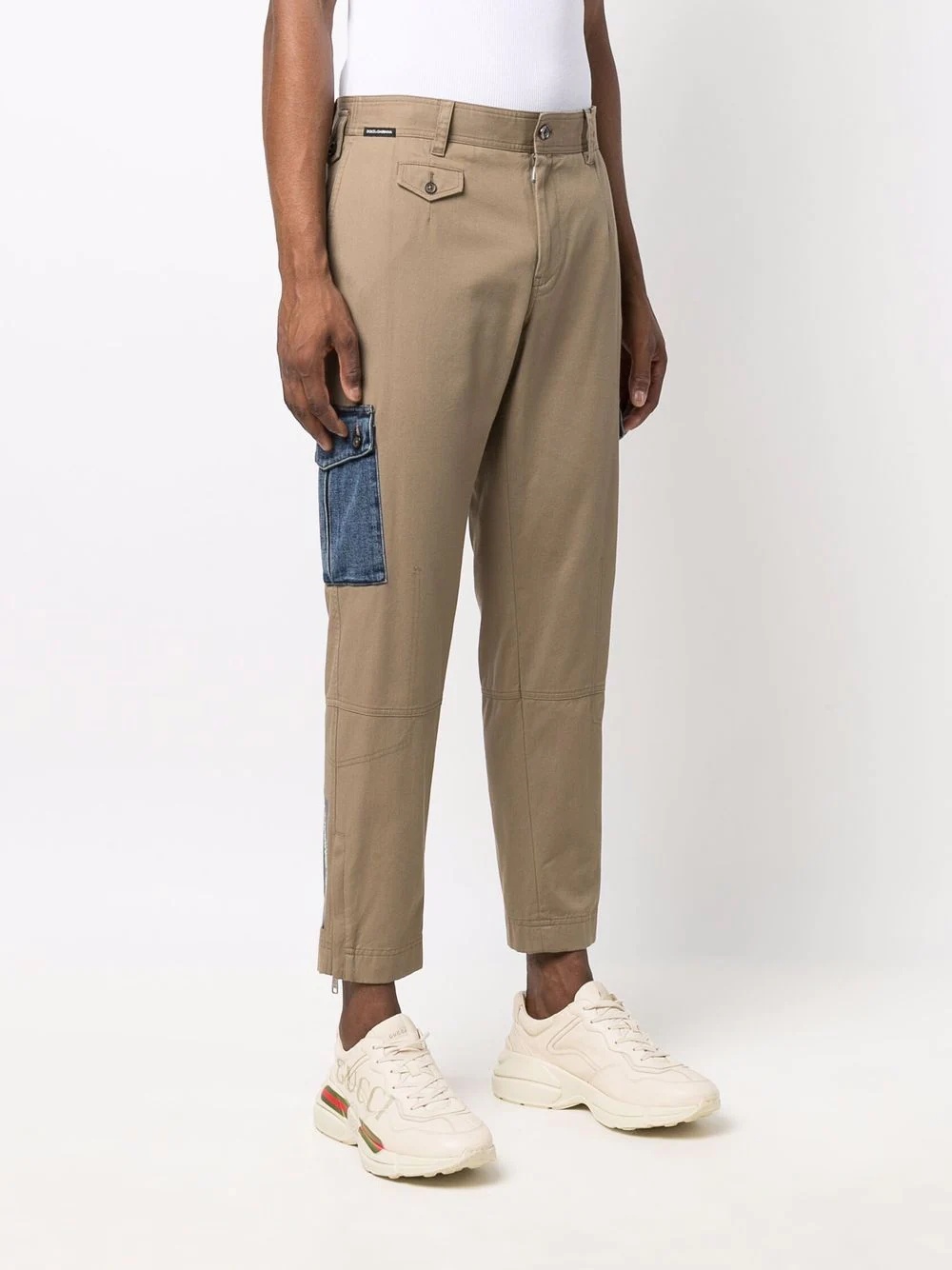 denim-pocket chinos - 3