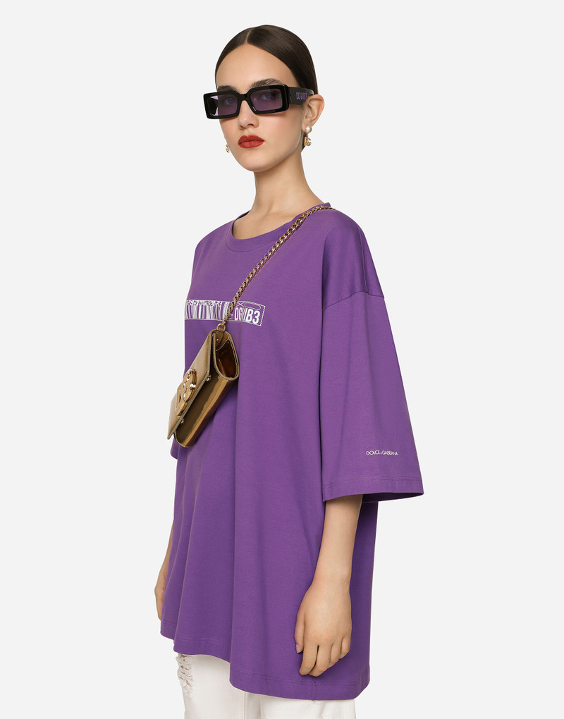 Short-sleeved T-shirt in cotton jersey with DGVIB3 print 8