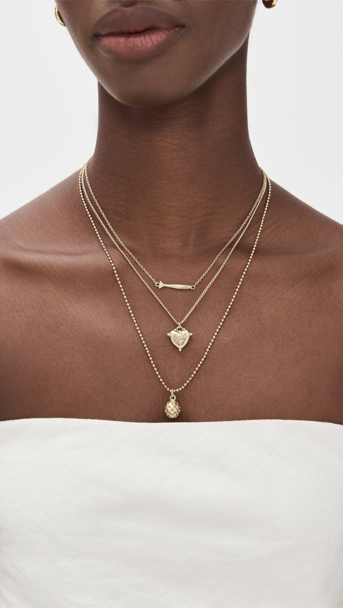 Tesori Multi Chain Charm Necklace - 2