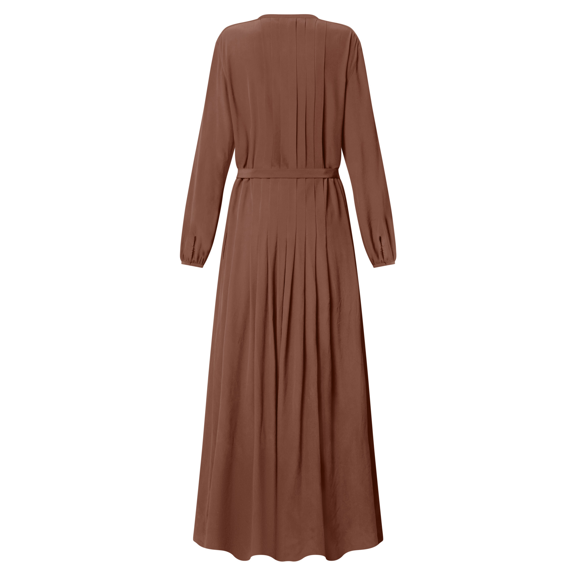 Long-Sleeved Long Dress With Flower Crowns - 3
