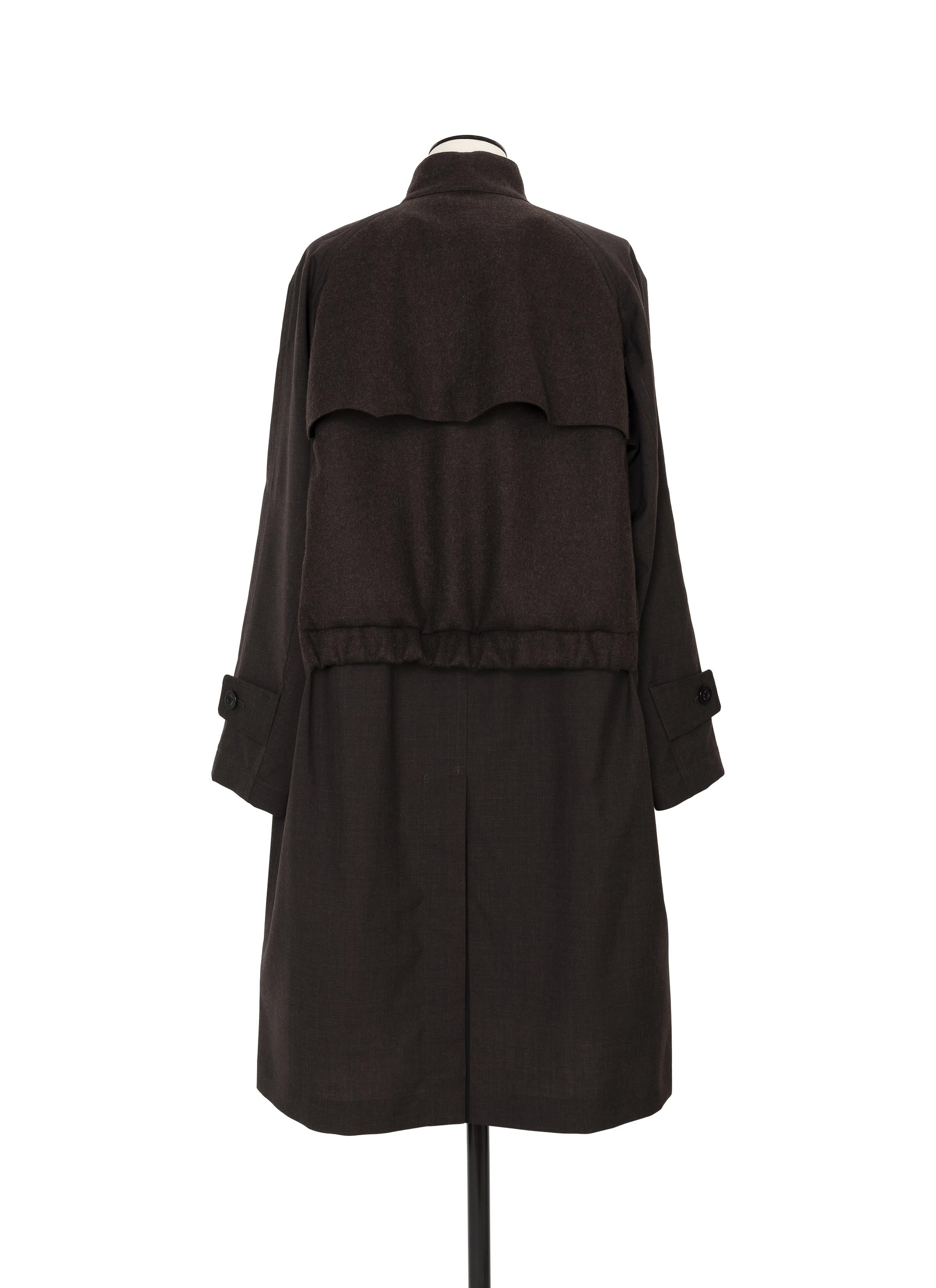 Suiting x Wool Melton Coat - 3
