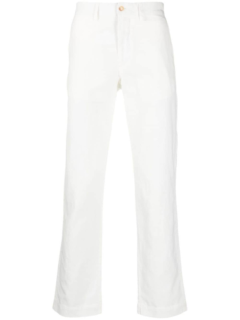 Polo-motif straight-leg trousers 1