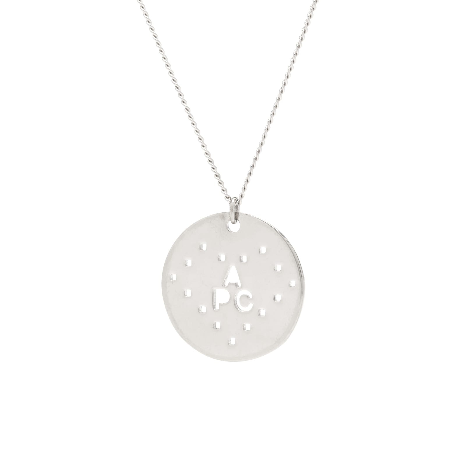 A.P.C. Eloi Perforated Logo Necklace - 3