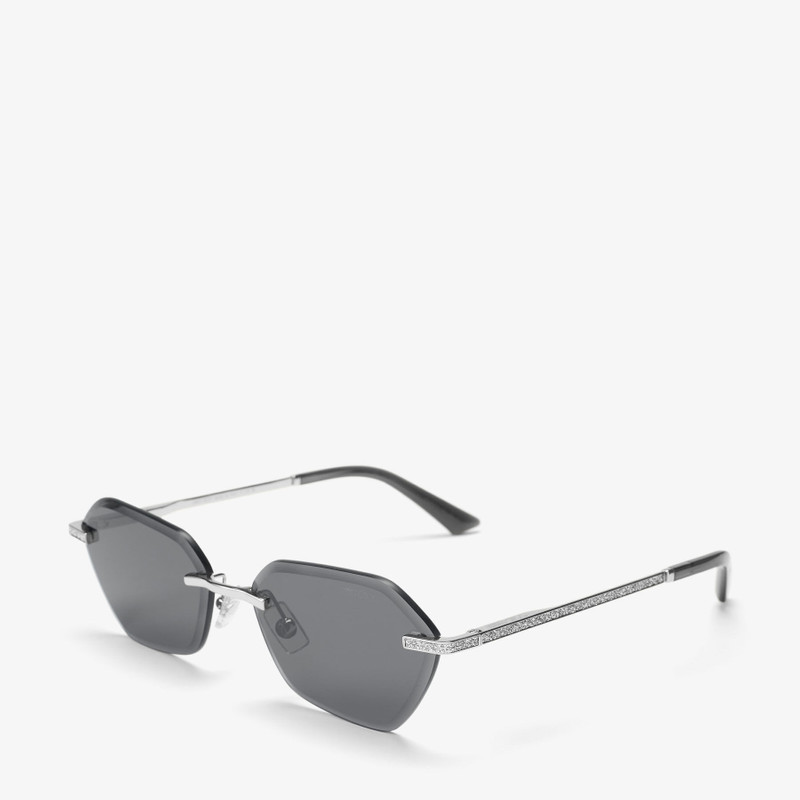 JIMMY CHOO Abby
Silver Geometric Sunglasses outlook