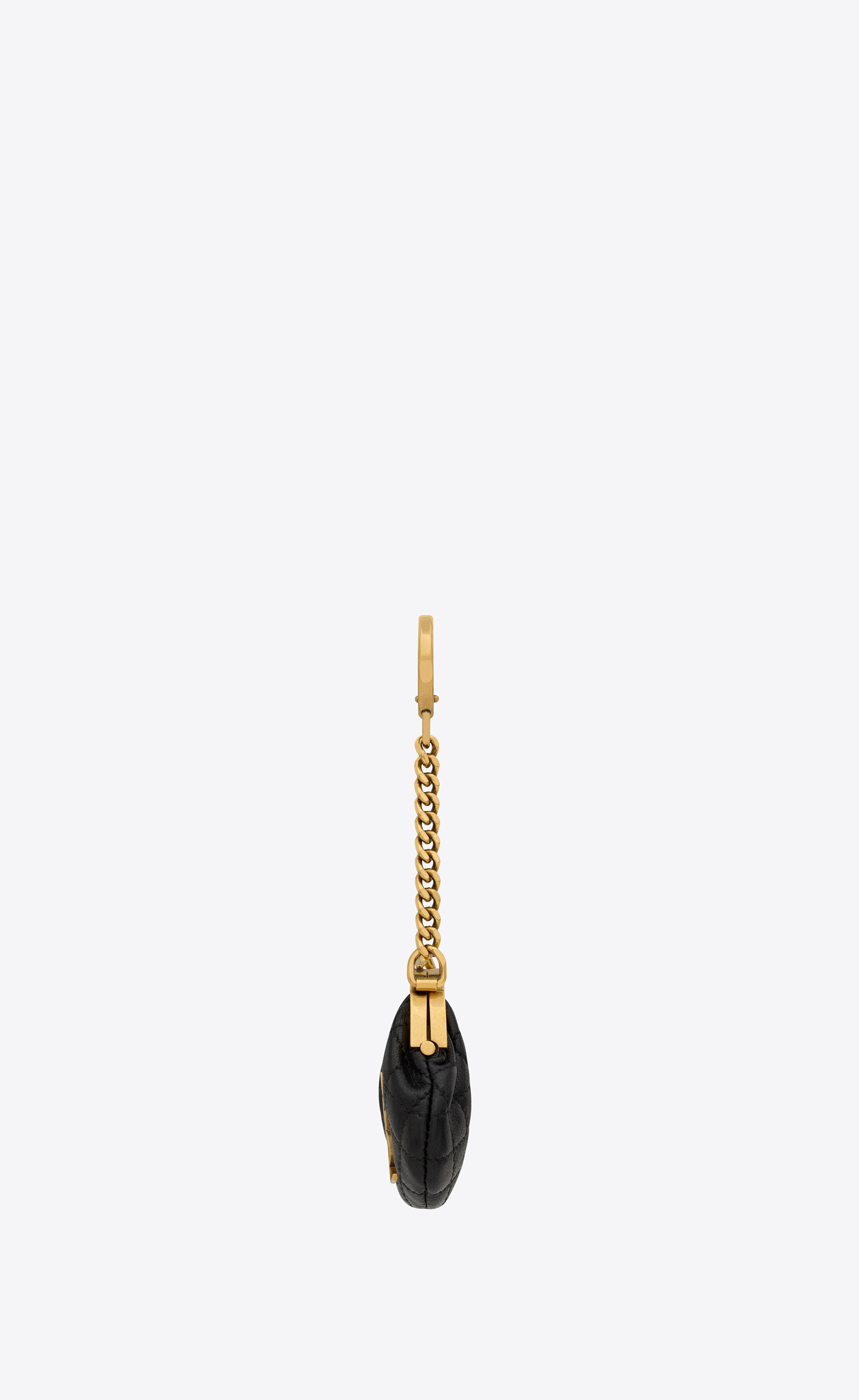 Saint Laurent Gaby Leather Coin Pouch Key Ring