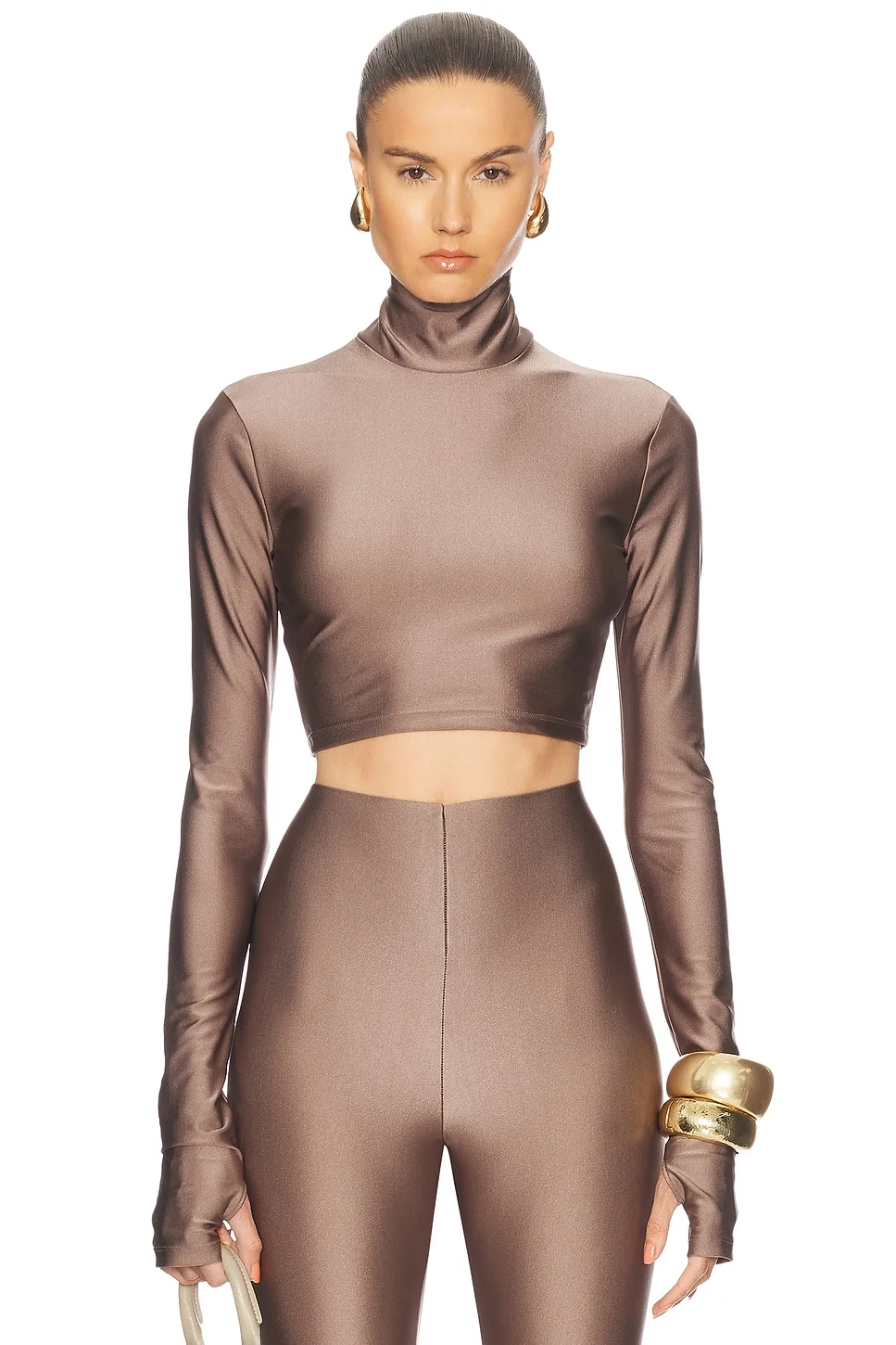 Orchid Turtleneck Crop Top - 1