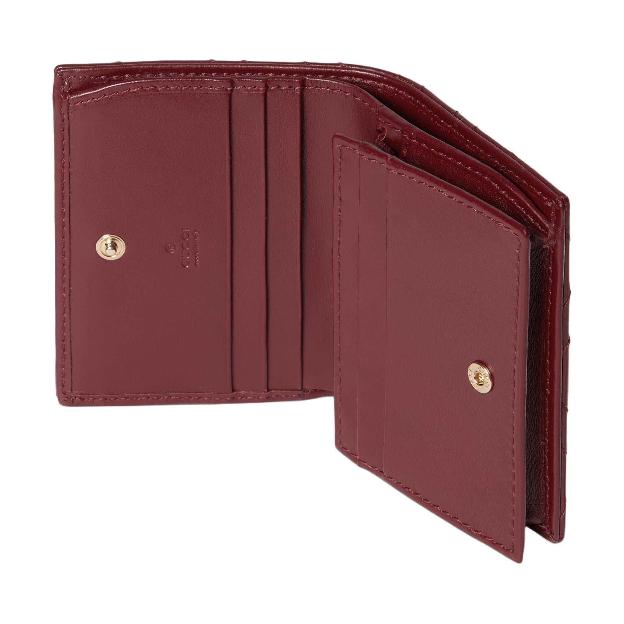 (WMNS) Gucci GG Marmont Quilted Leather Wallet 'Red Leather' 466492-DTDHV-6207 - 5