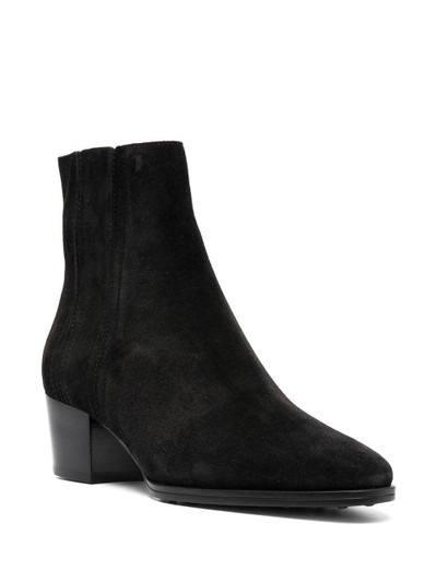 Tod's cuban heel ankle boots outlook