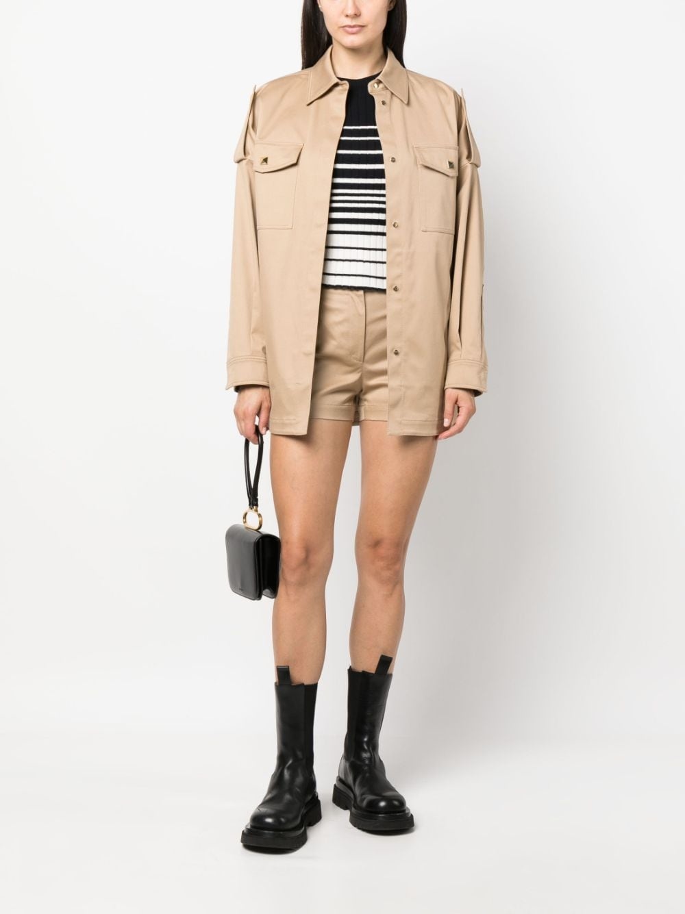 Rockstud high-waisted shorts - 2