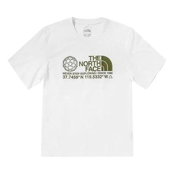 NORTH FACE Woodcut 돔 티셔츠 'White'NF0A5JZ8-FN4 - 1