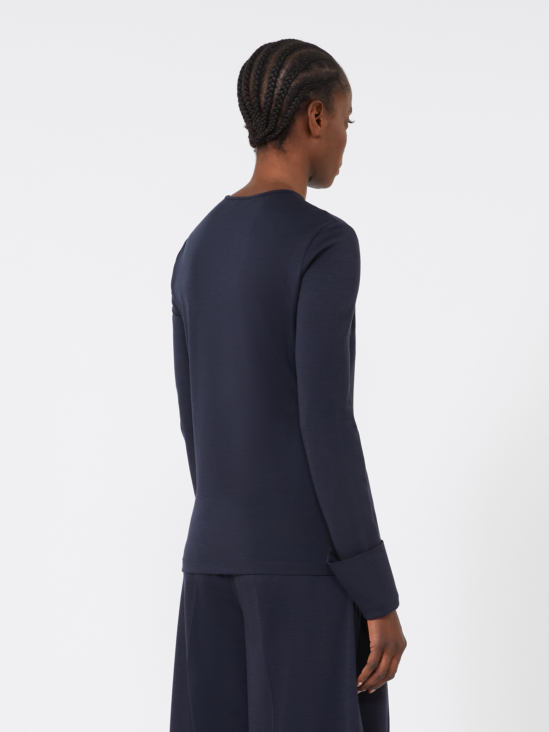 NANNA Wool jersey T-shirt - 4