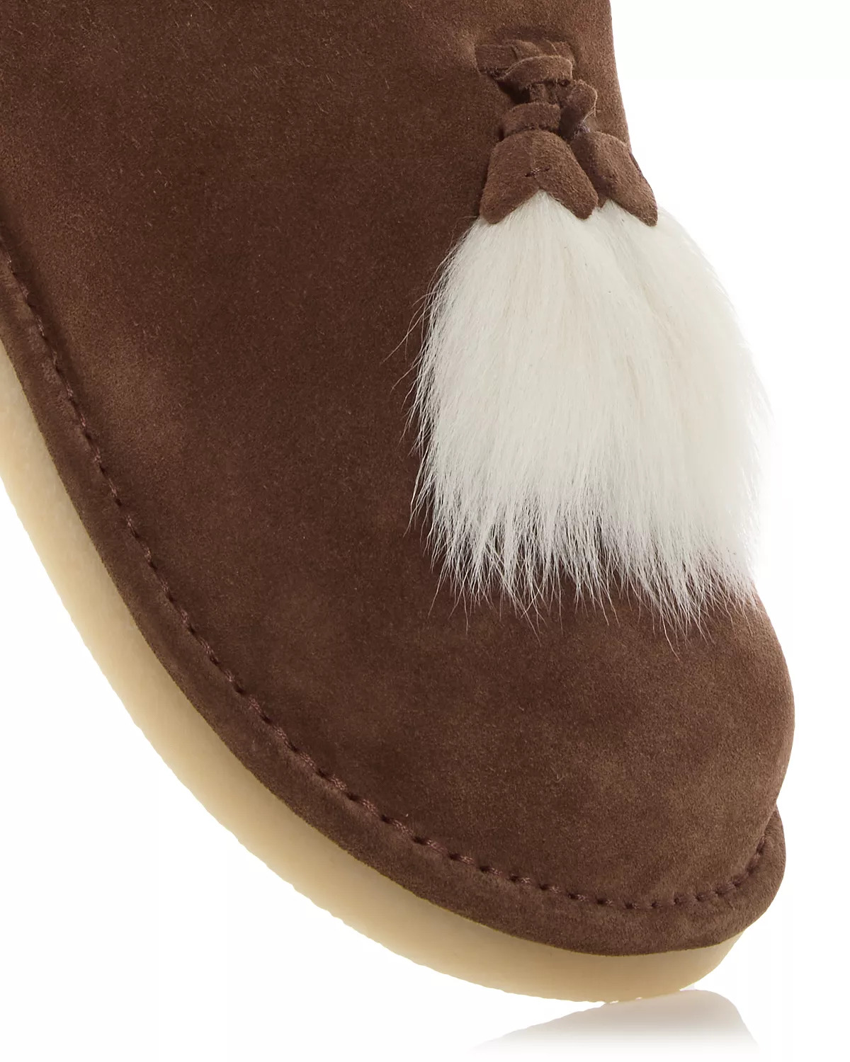 Women's Shearling Tassel Slippers - 5
