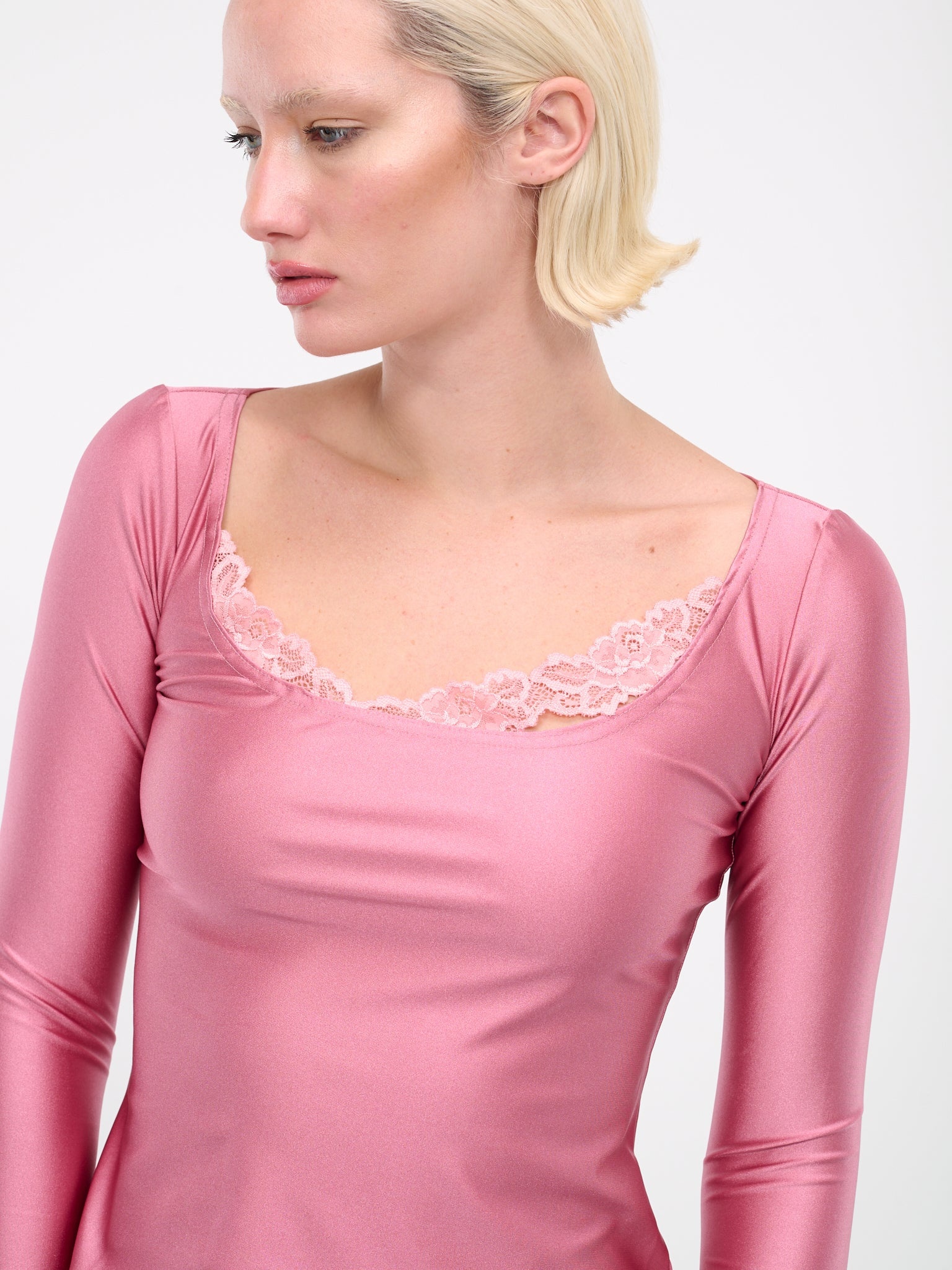 Asymmetric Lace Top - 4