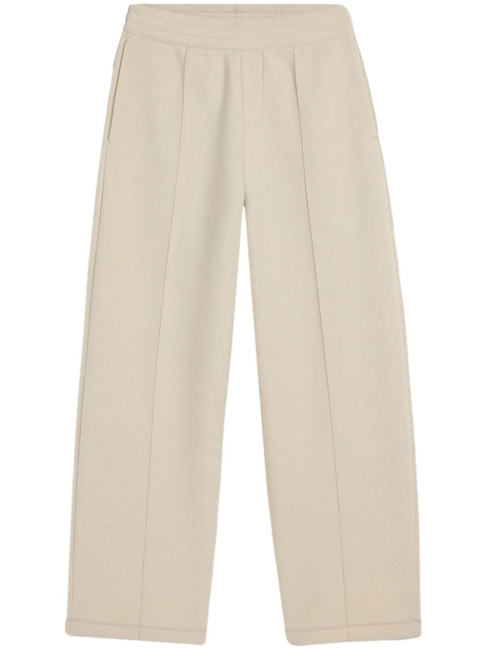 high-waisted pleated trousers - 1