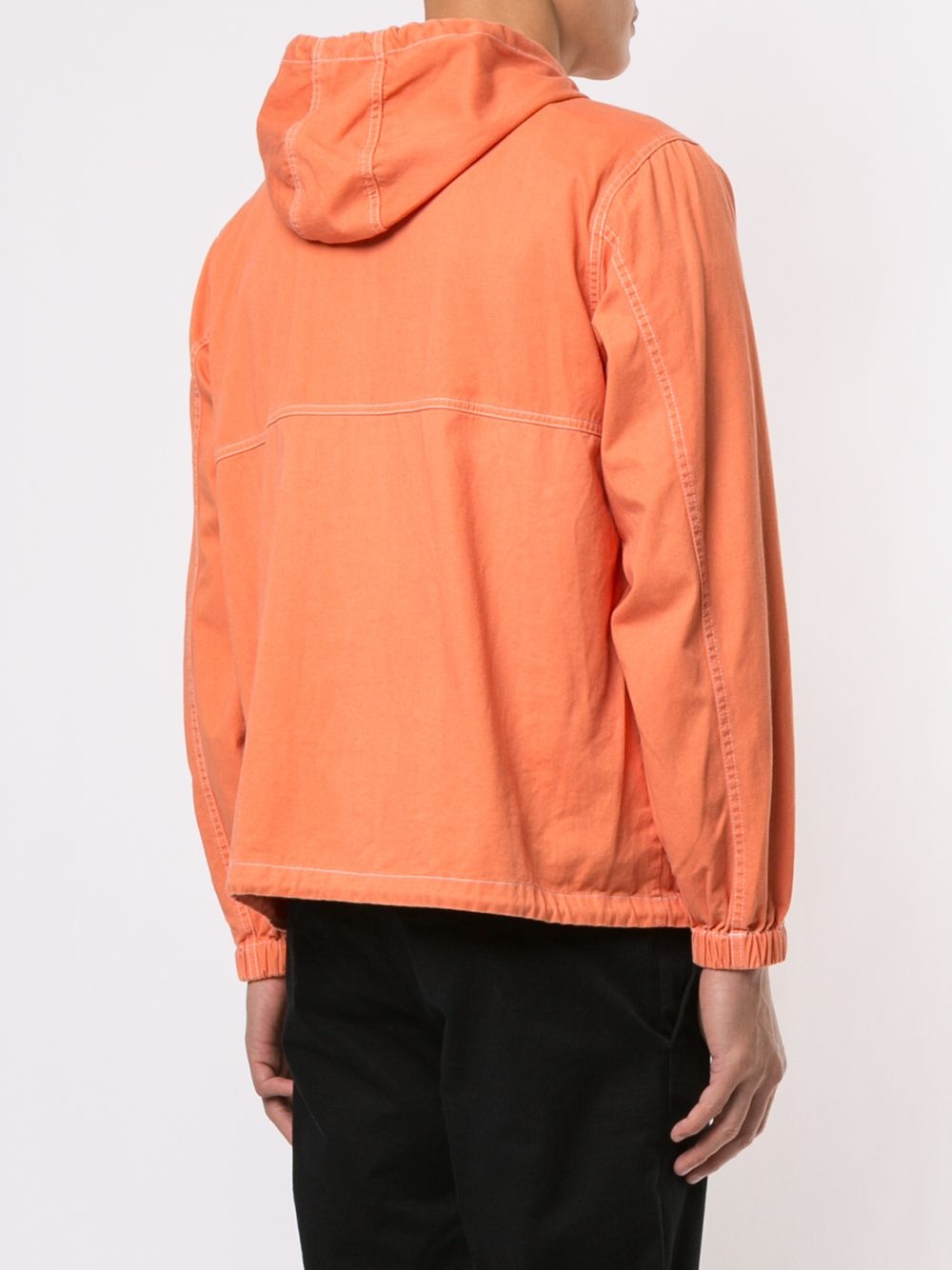 contrast stitch pullover jacket - 4