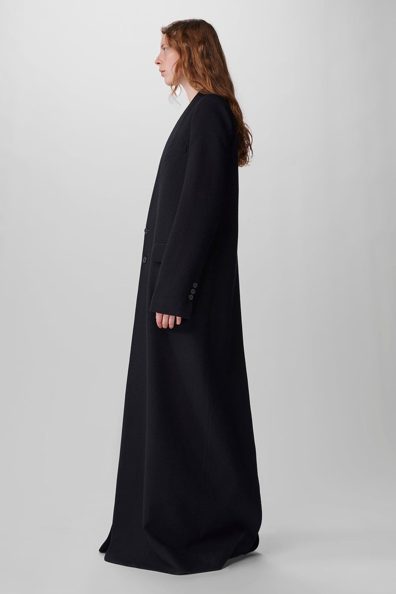 Ann Demeulemeester Aisha Long Standard Coat Brushed Wool outlook