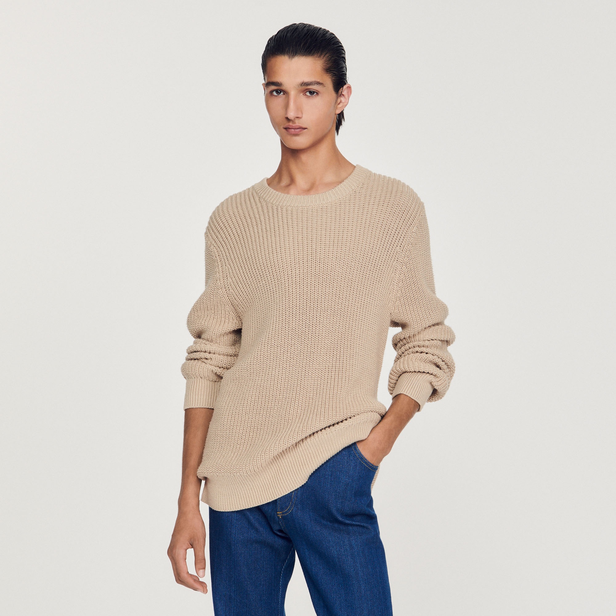 Cotton and silk sweater - 2