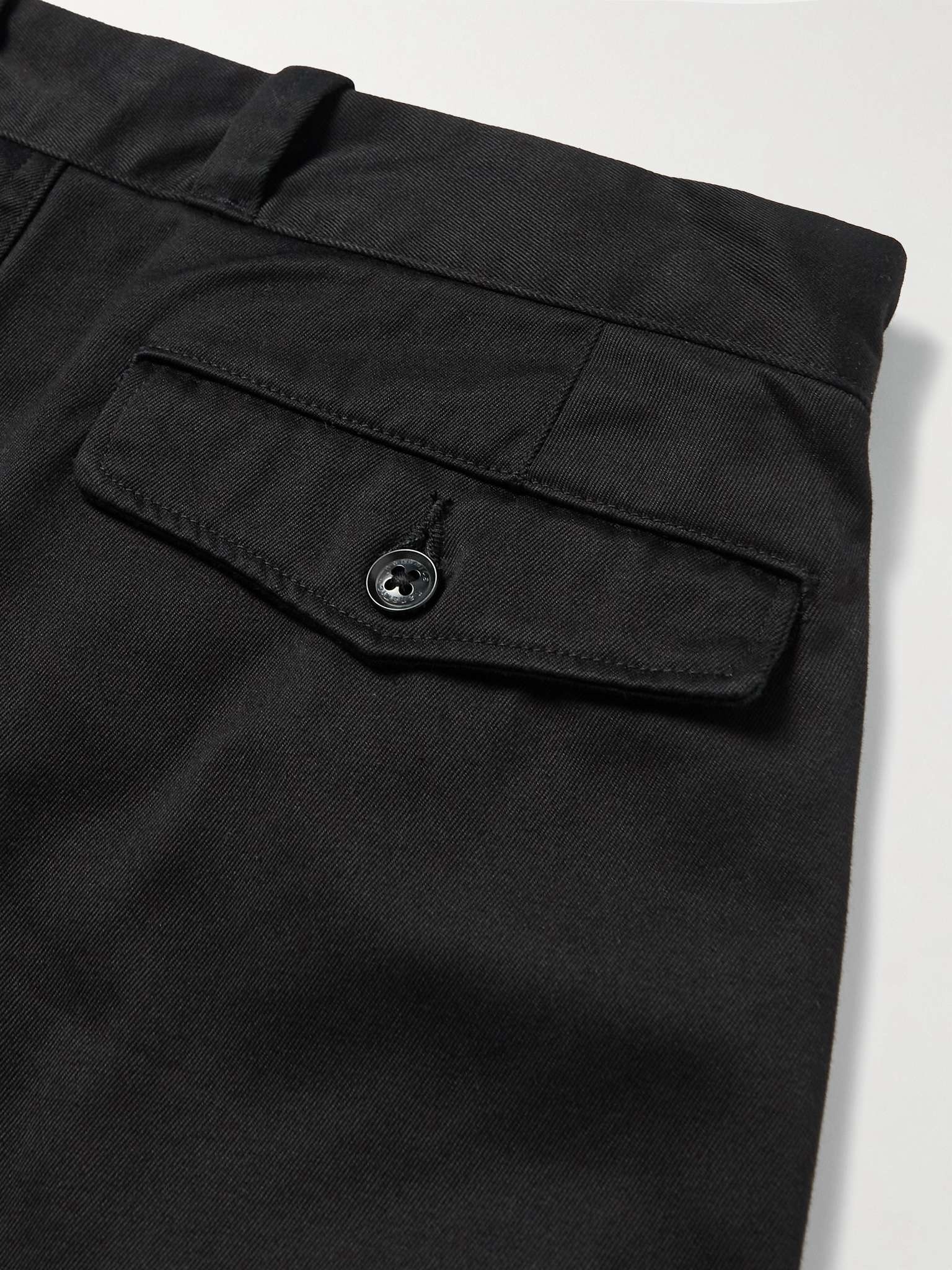 Pleated Cotton-Blend Twill Trousers - 5