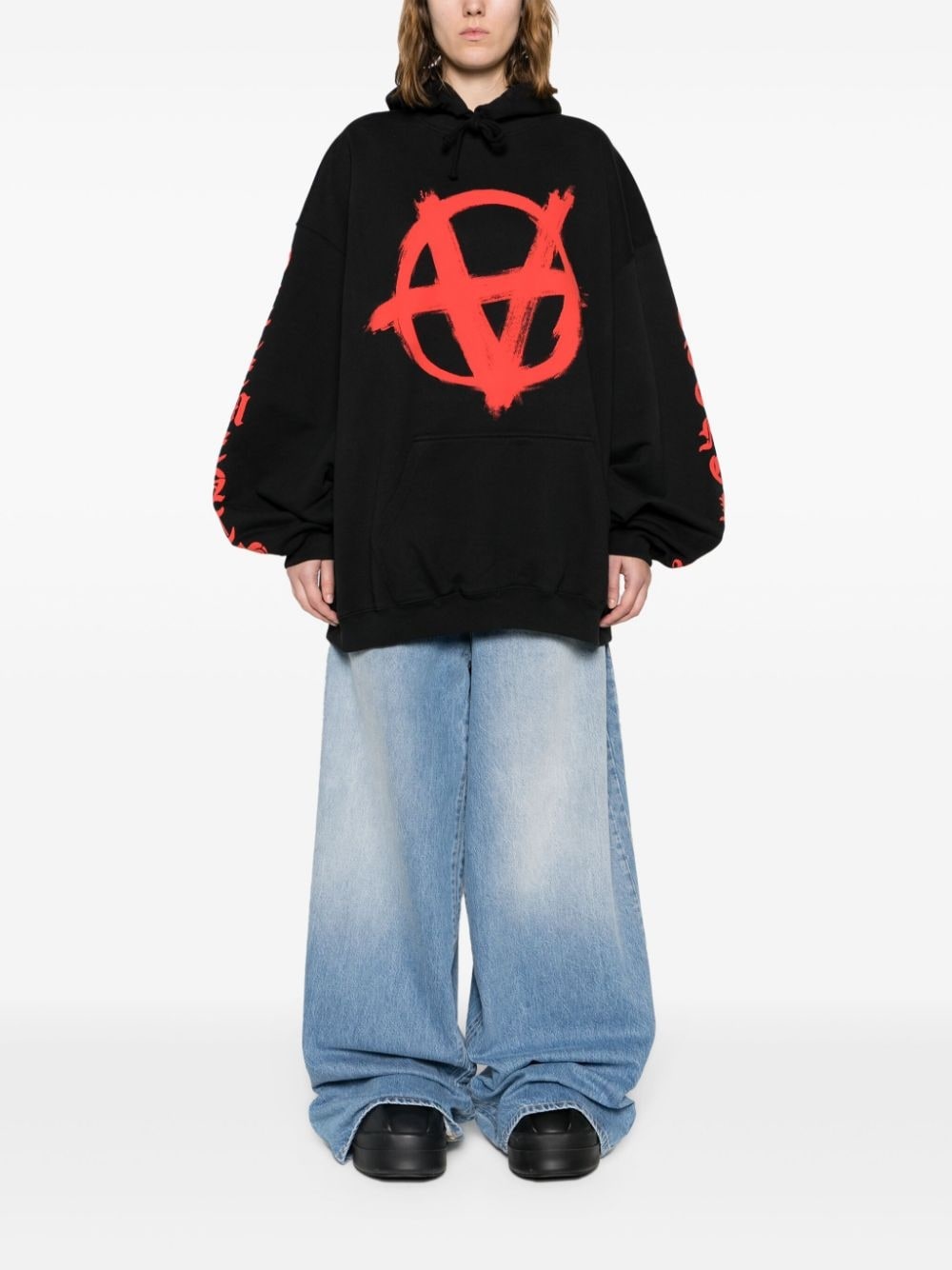Reverse Anarchy printed hoodie - 2