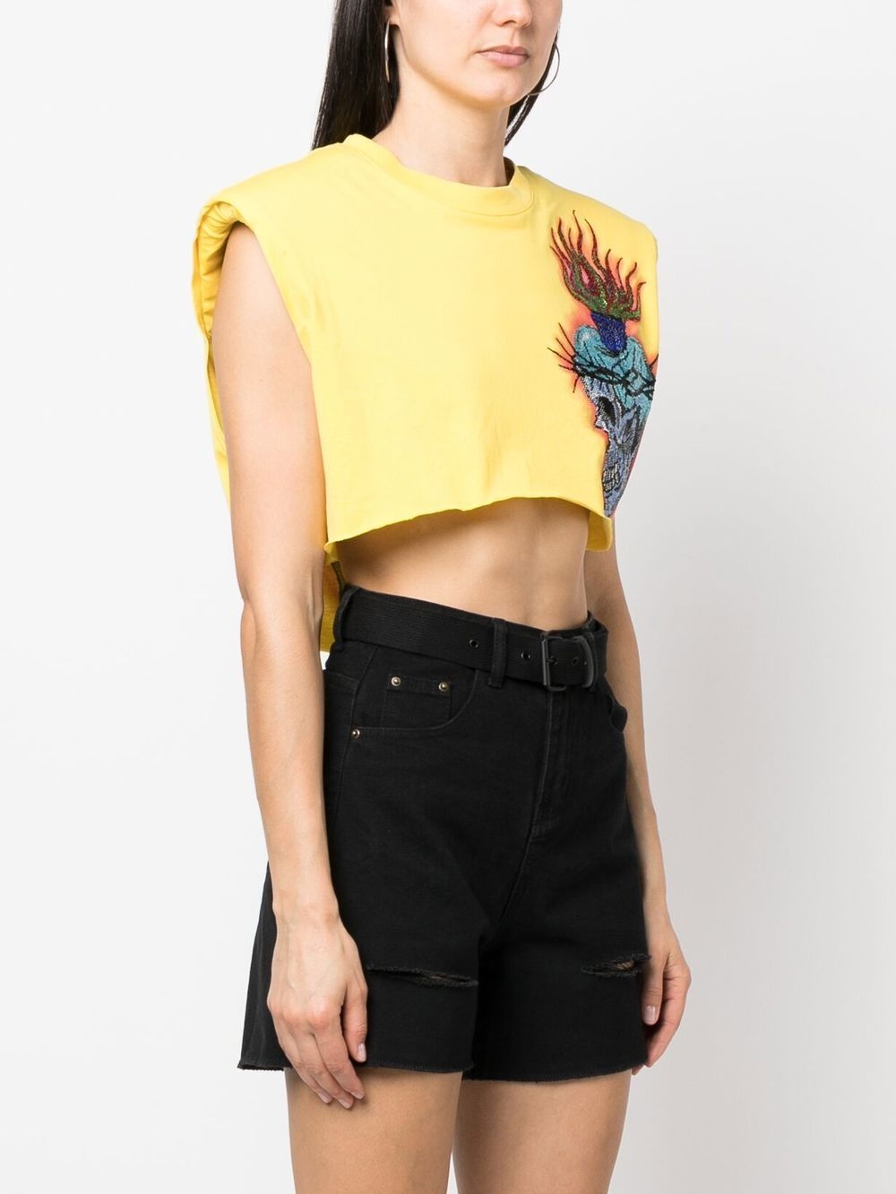 Love Tattoo cropped T-shirt - 3