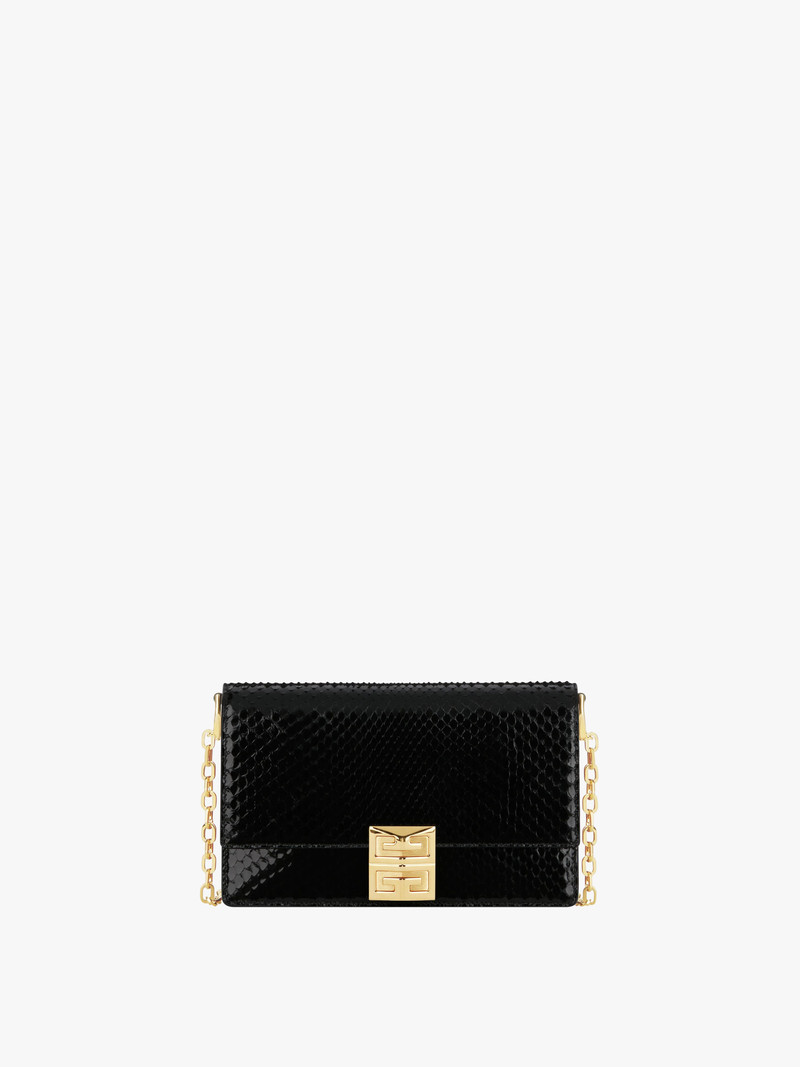 SMALL 4G BAG IN PYTHON WITH CHAIN 1