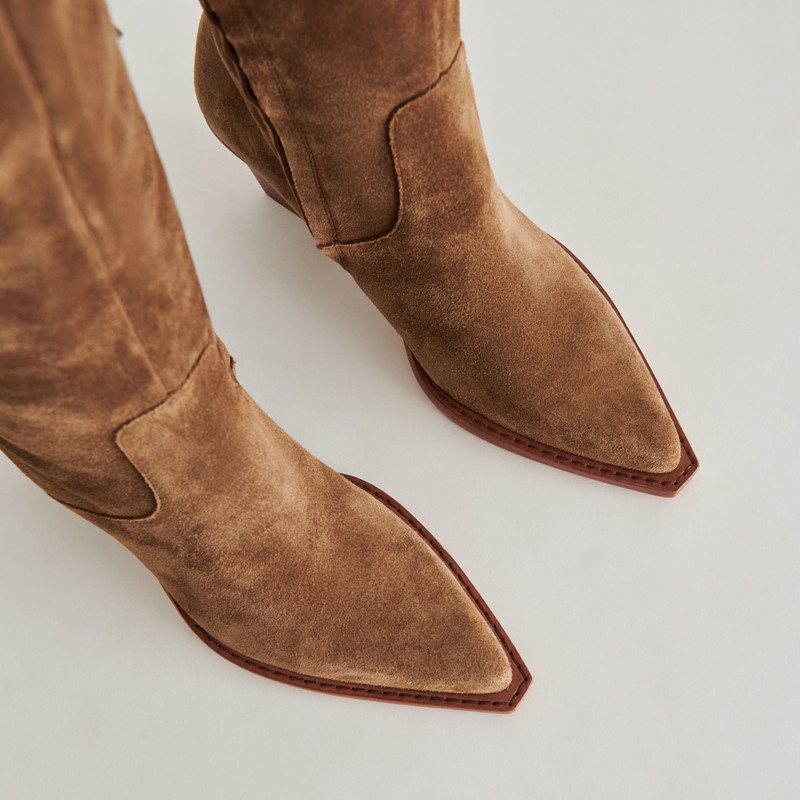 RAJ BOOTS BROWN SUEDE 10