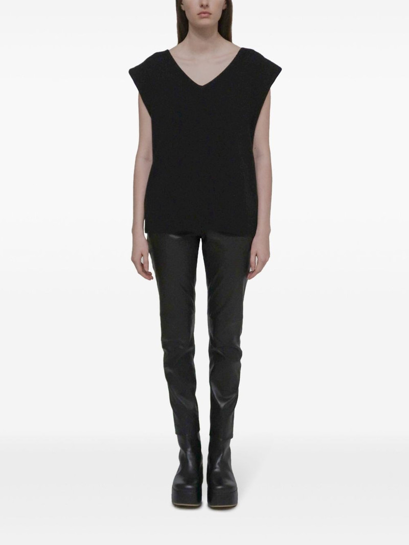 ROSETTA GETTY V-neck knitted vest outlook