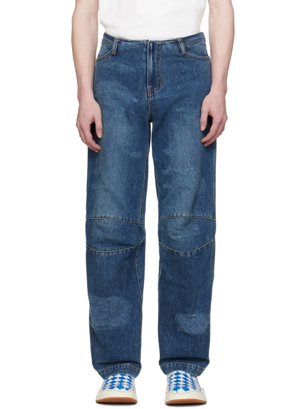 Blue Wide-Leg Jeans - 1