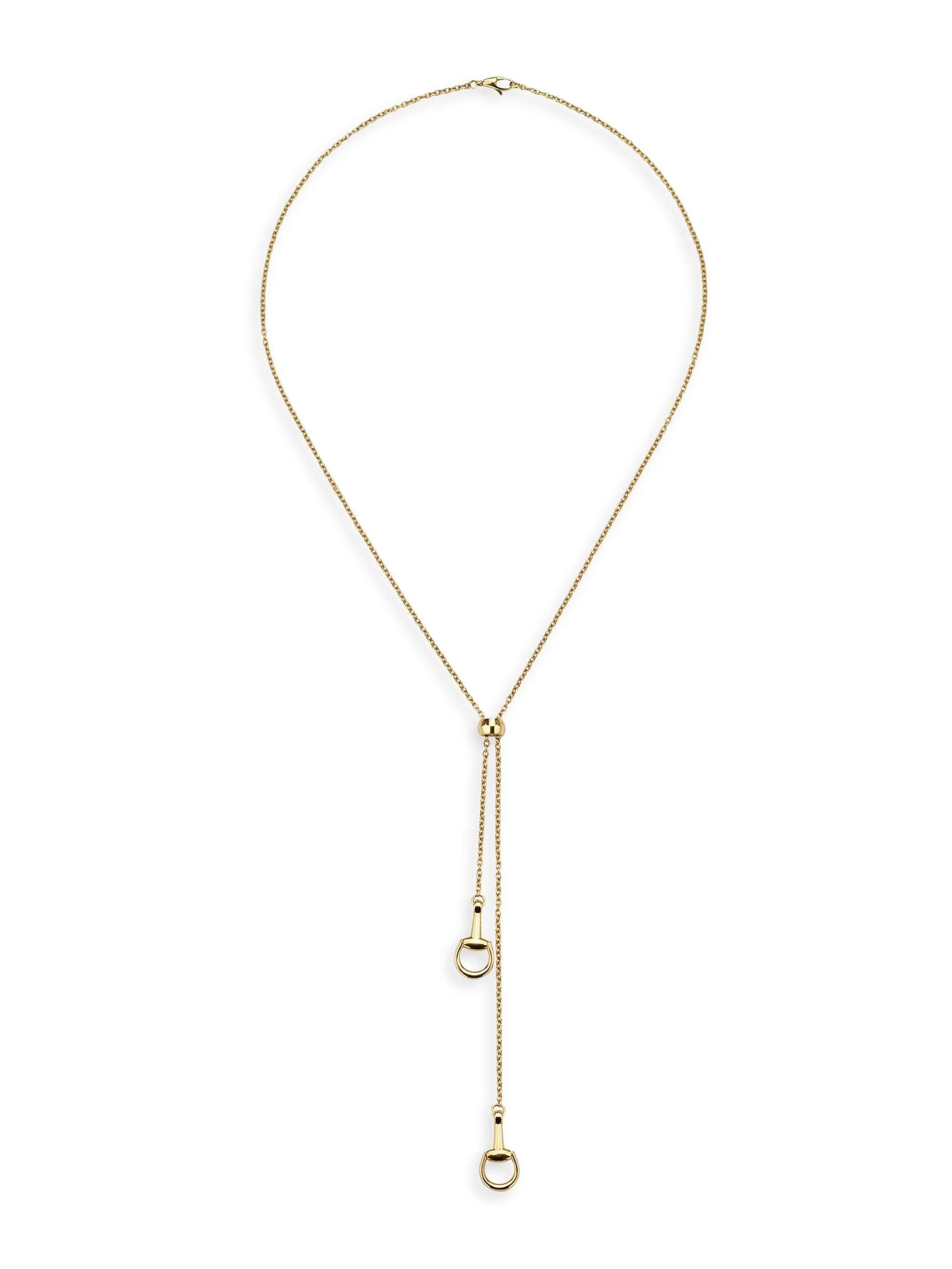 Women's Horsebit 18K Yellow Gold Necklace - Yellow Gold - 1