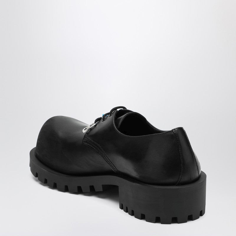 Balenciaga Black Leather Derby Hummer Men - 2