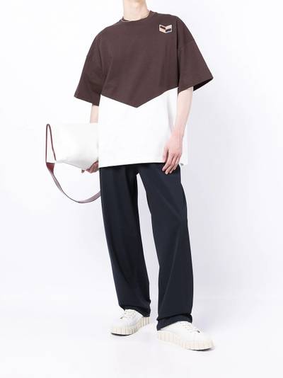 Jil Sander logo colour-block T-shirt outlook