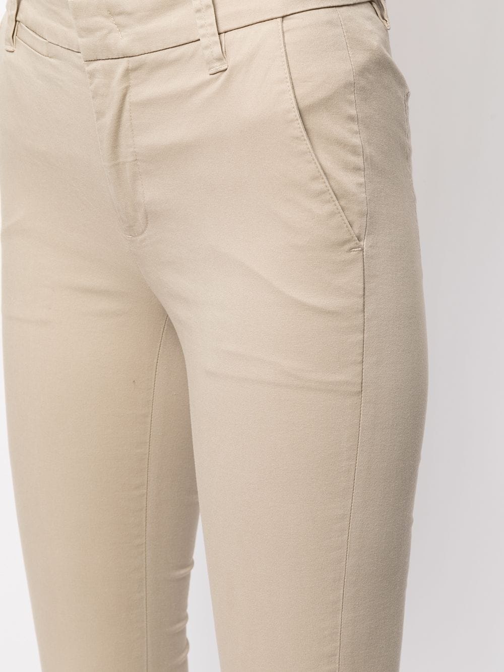 cropped stretch-cotton trousers - 5
