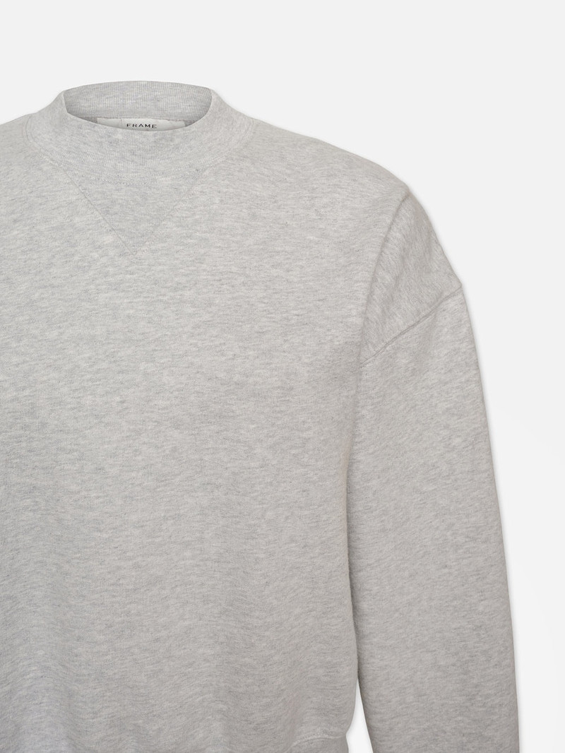 Classic Crew Sweatshirt in Heather Grey 3