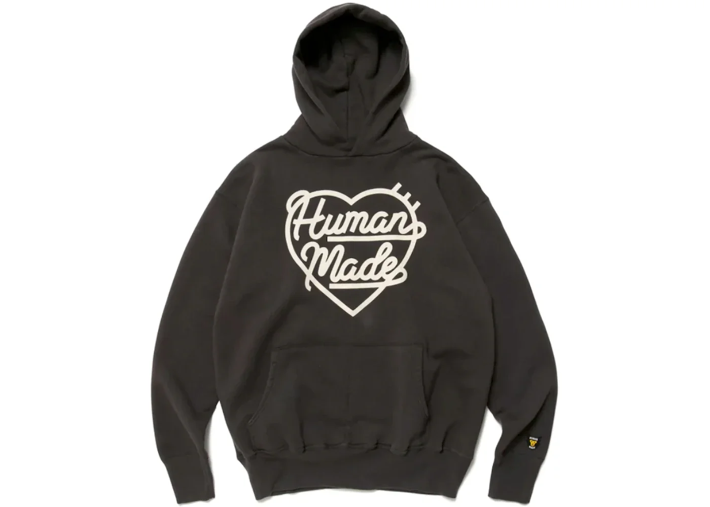 Human Made Heart Tsuriami Hoodie Black - 1