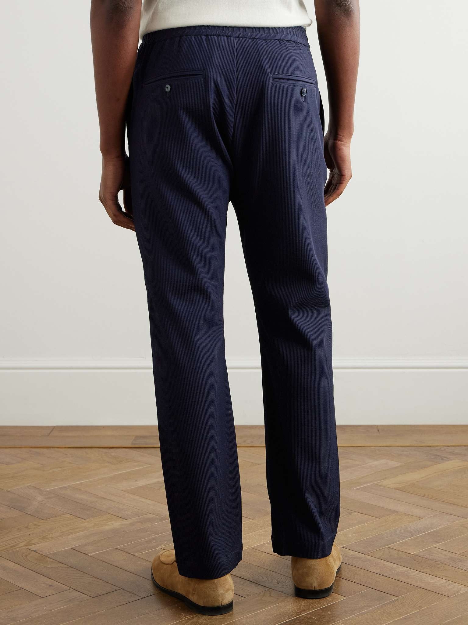 Riobarbo Straight-Leg Ribbed Virgin Wool-Blend Jersey Suit Trousers - 4