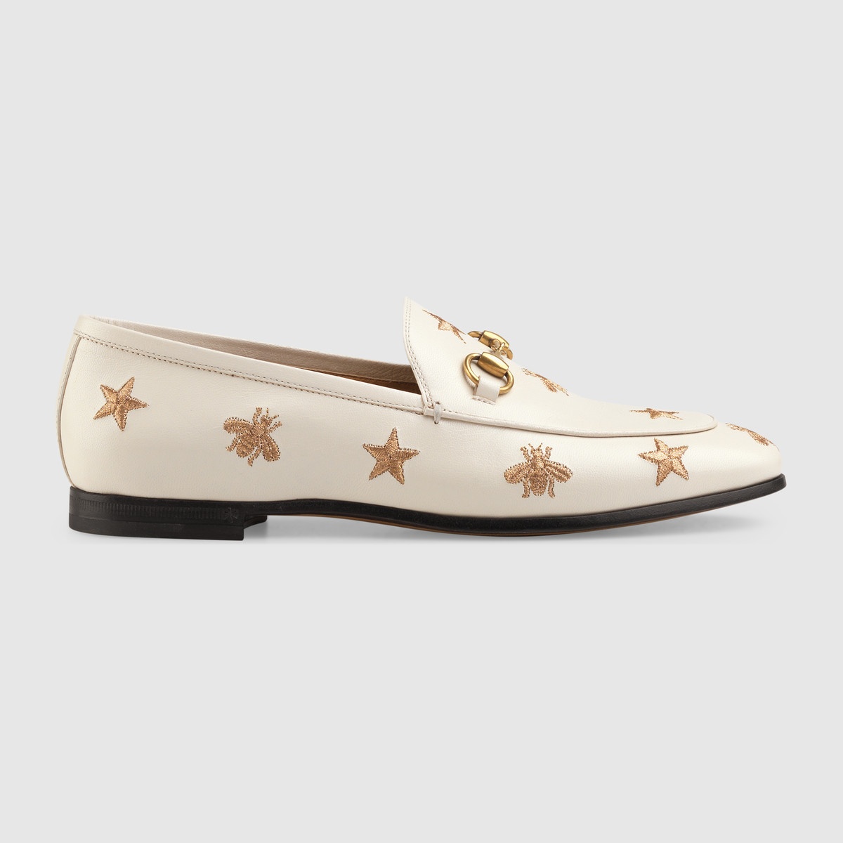 Gucci Jordaan embroidered leather loafer - 1