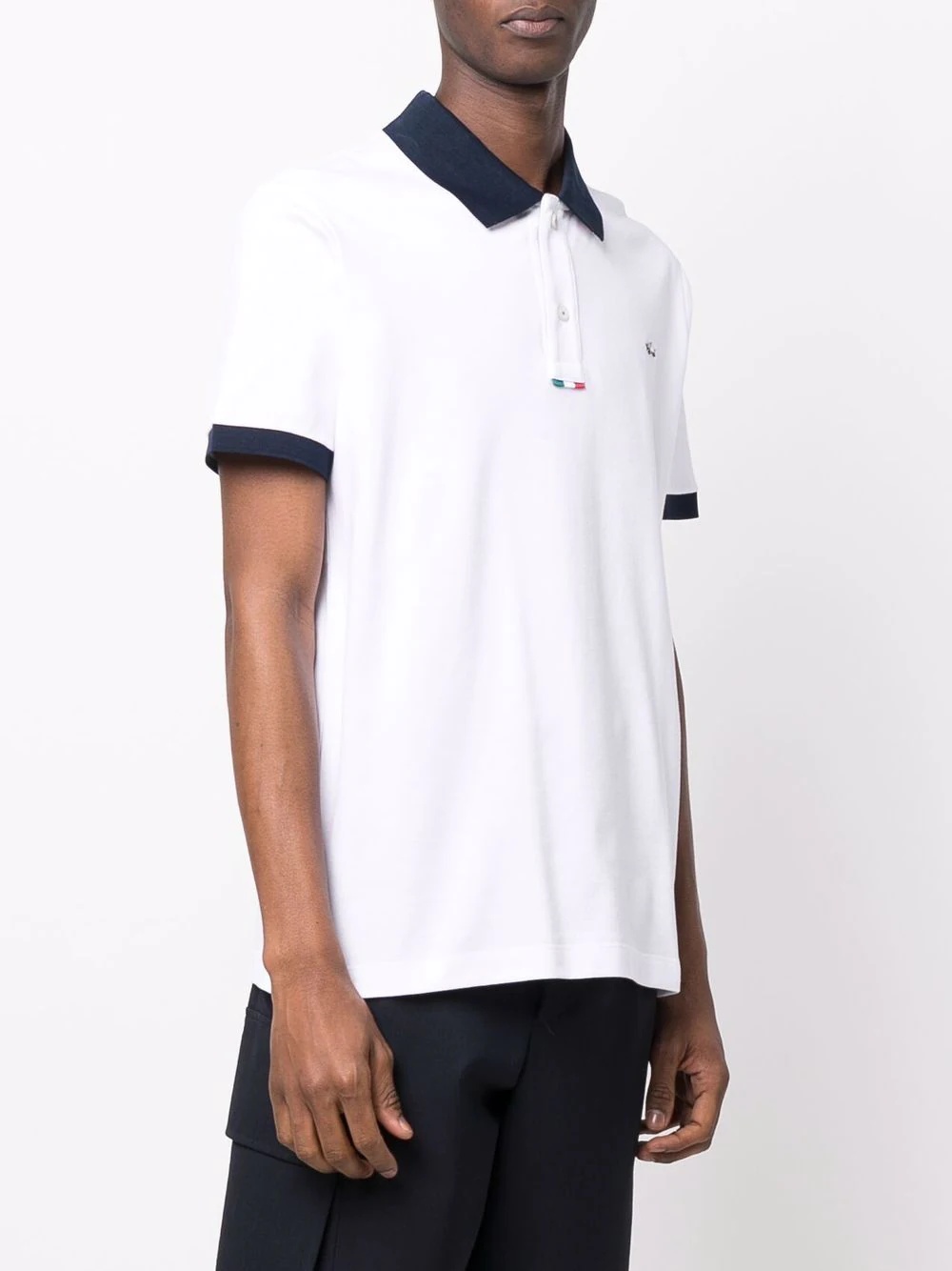 contrast-trim polo shirt - 3