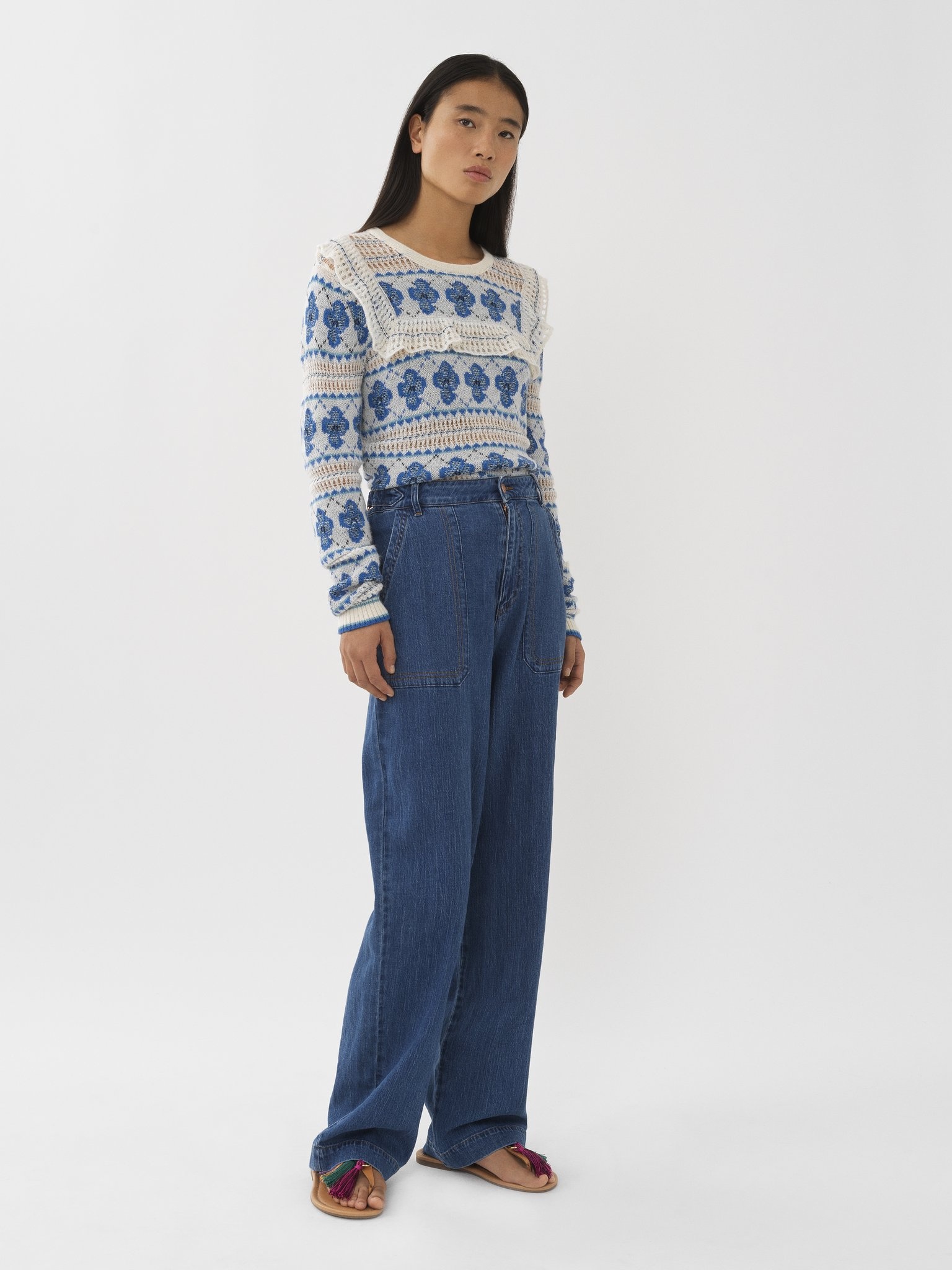 RUFFLED SWEATER - 6