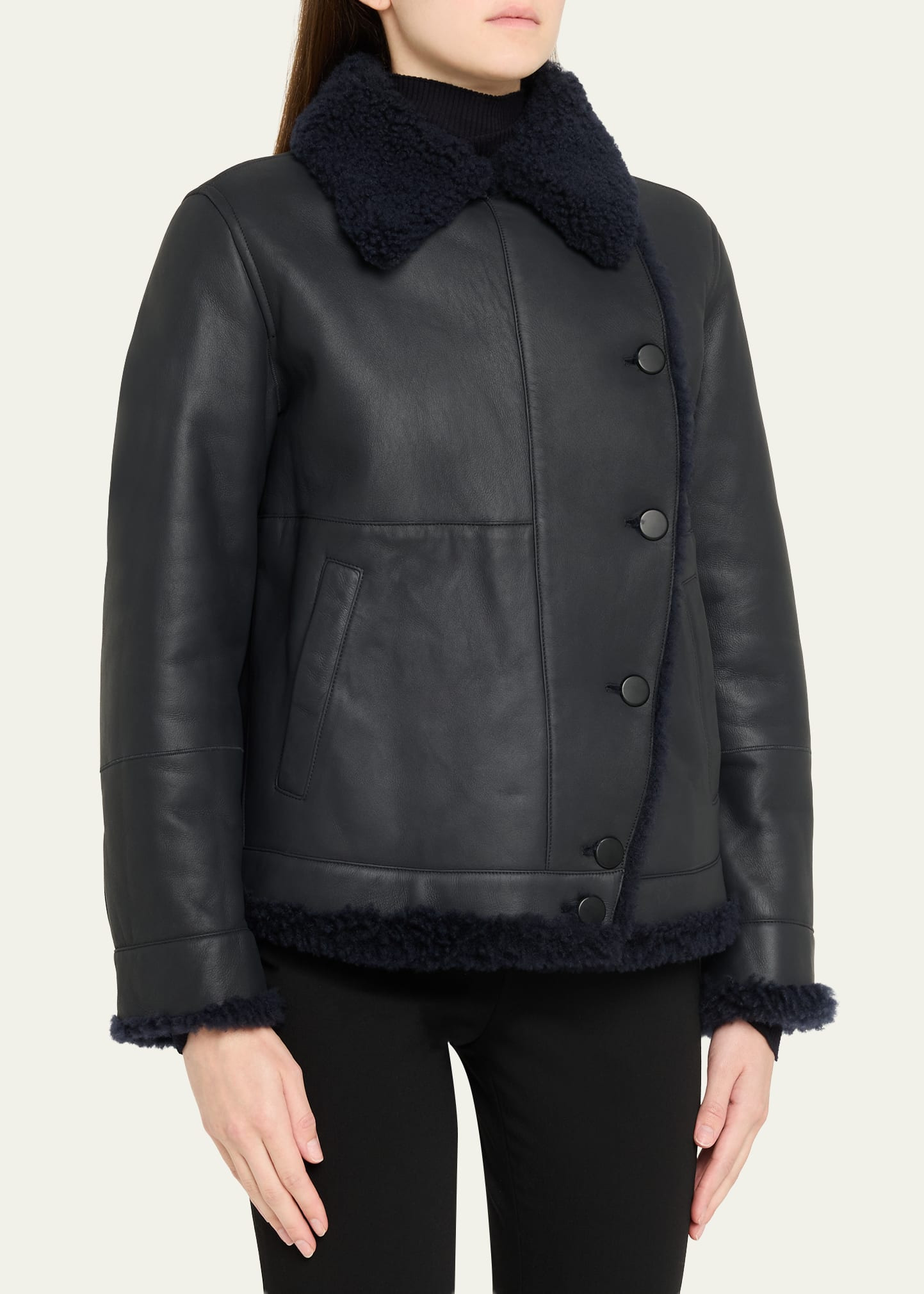 Arno Lamb Shearling Jacket - 4
