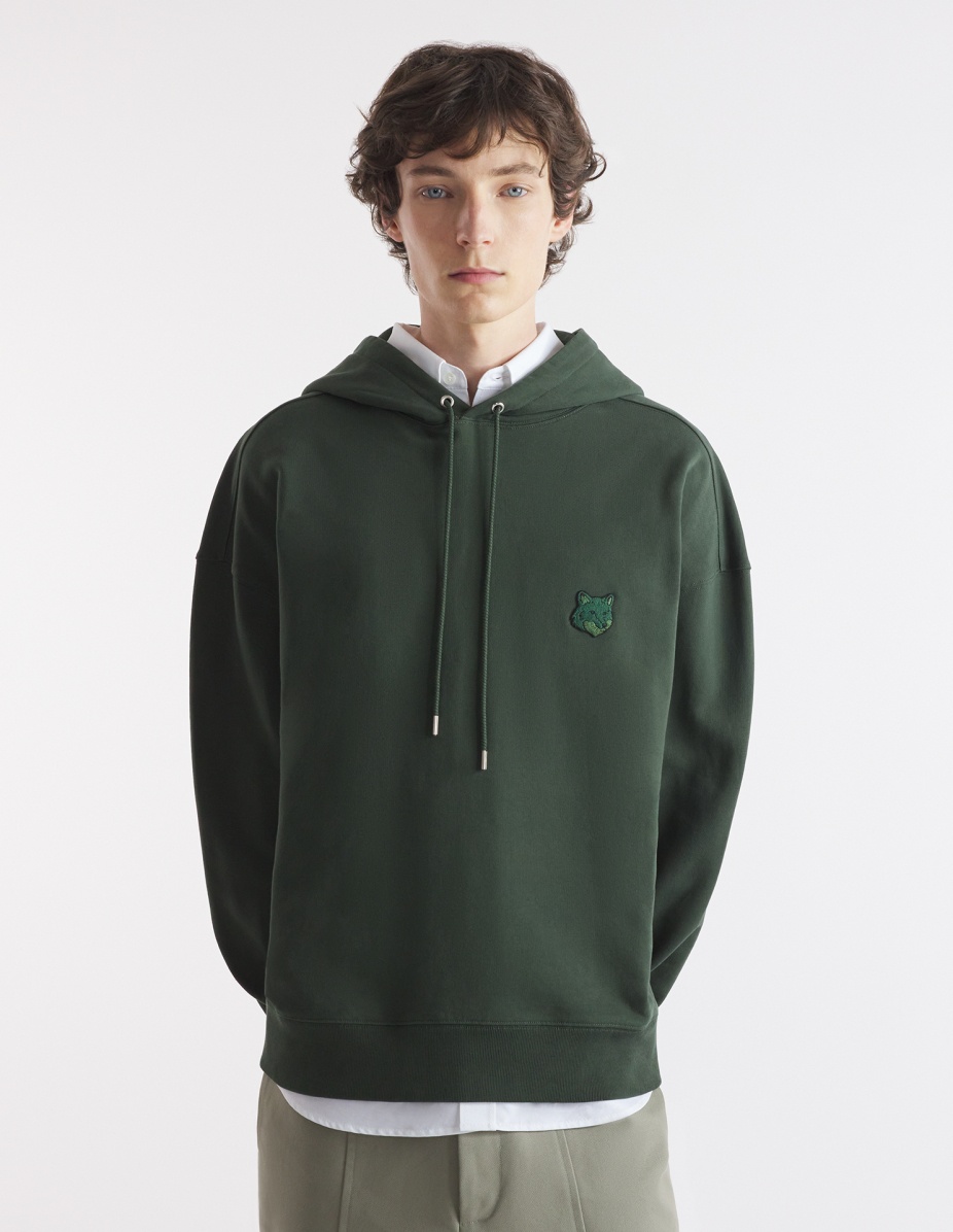BOLD FOX HEAD PATCH OVERSIZE HOODIE - 3