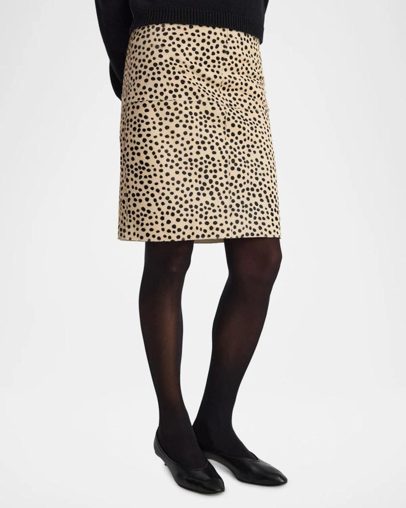 Cheetah Calf Hair Mini Skirt 4