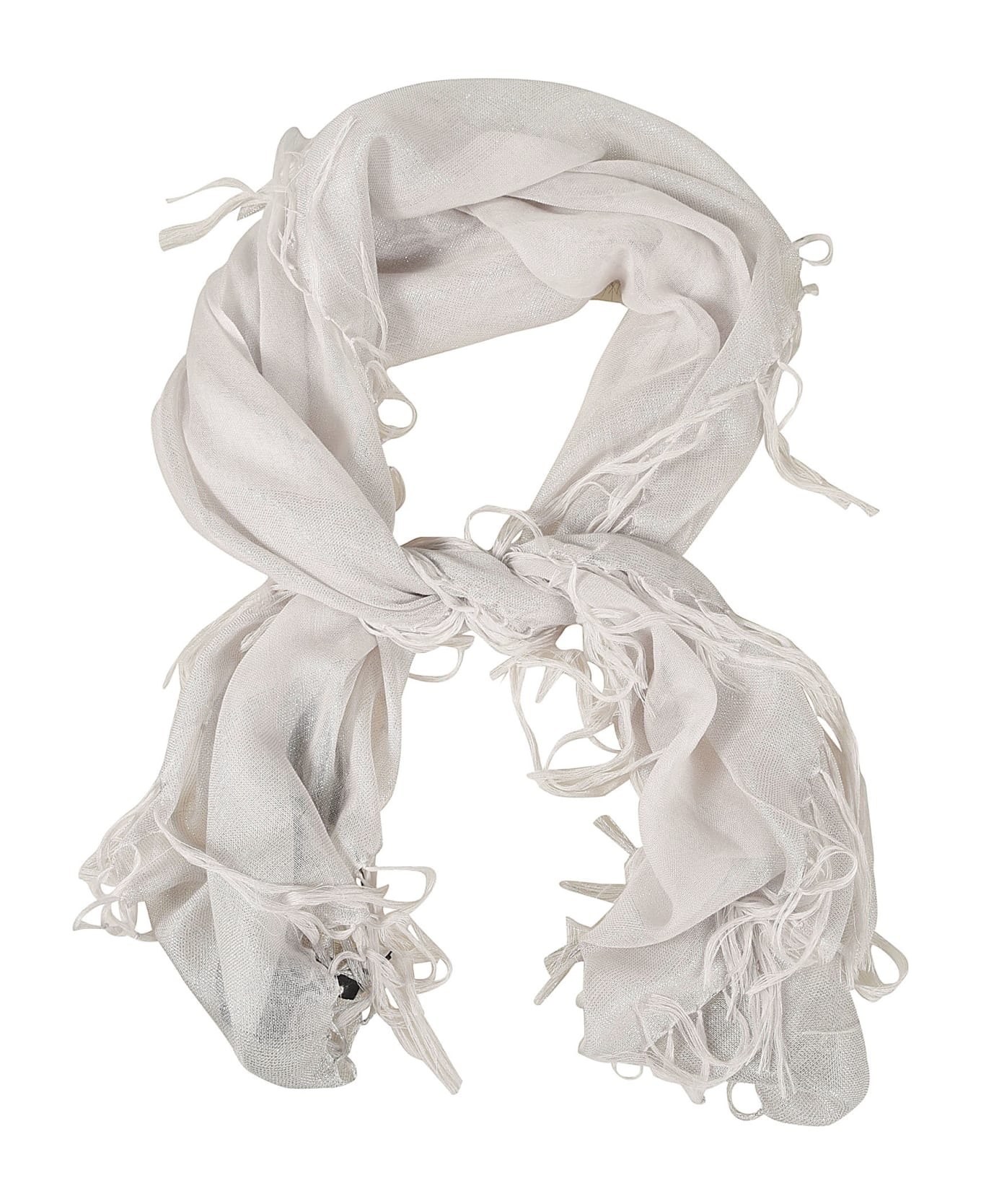 Fringe Trim Scarf - 1