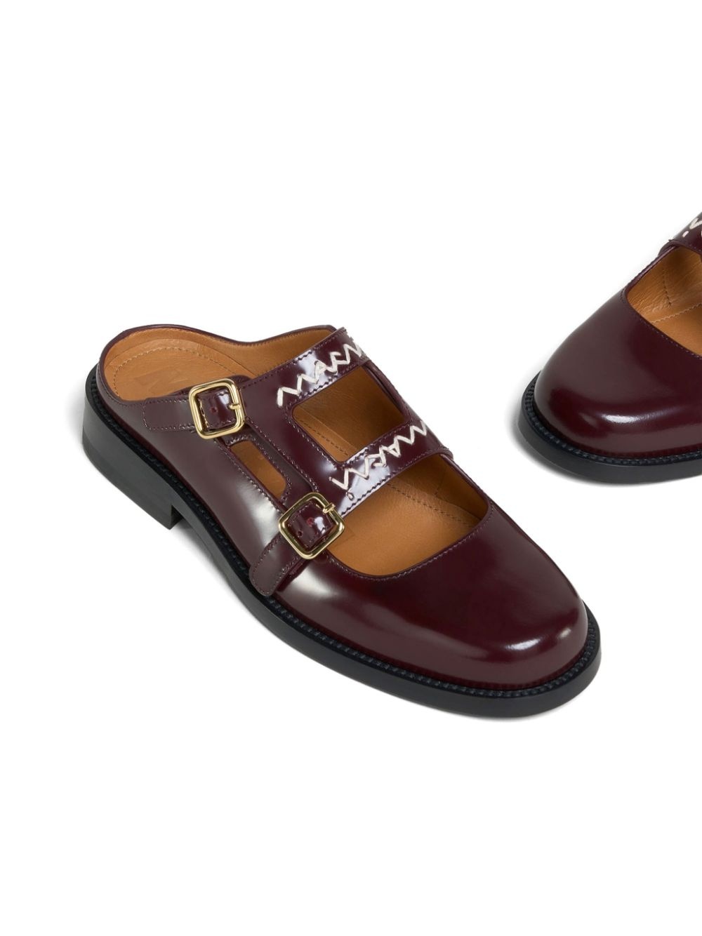 leather mules - 4