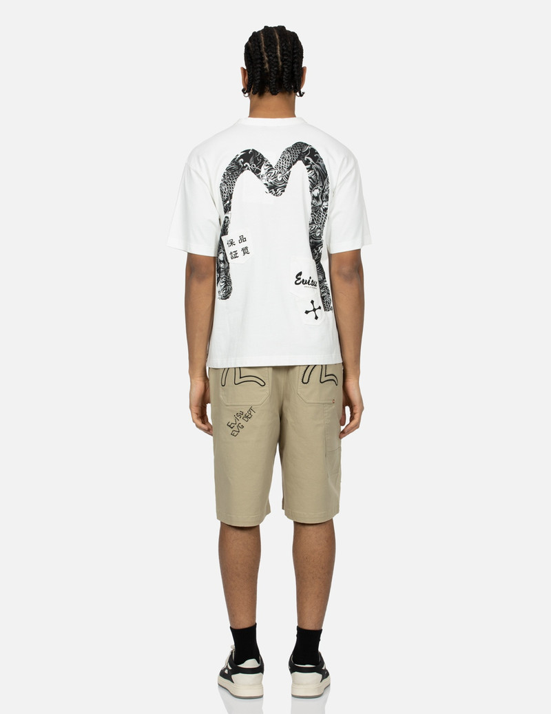MULTI-POCKET PRINT AND SEAGULL BRUSHSTROKE DAICOCK PRINT RELAX FIT T-SHIRT 5