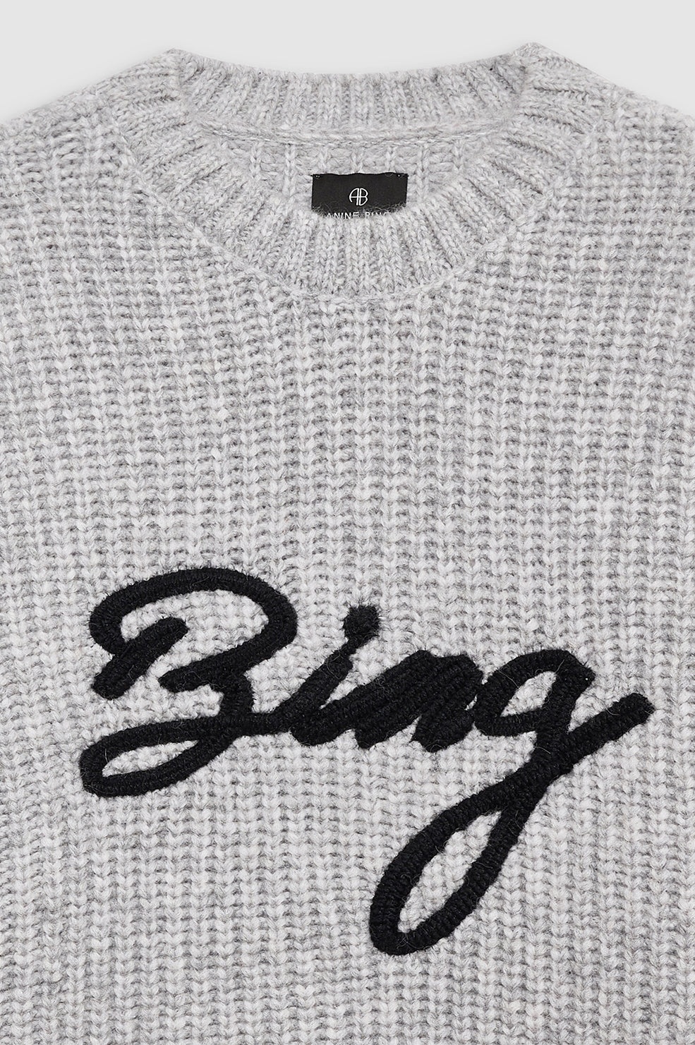Sydney Crew Sweater Signature - Light Heather Grey - 4