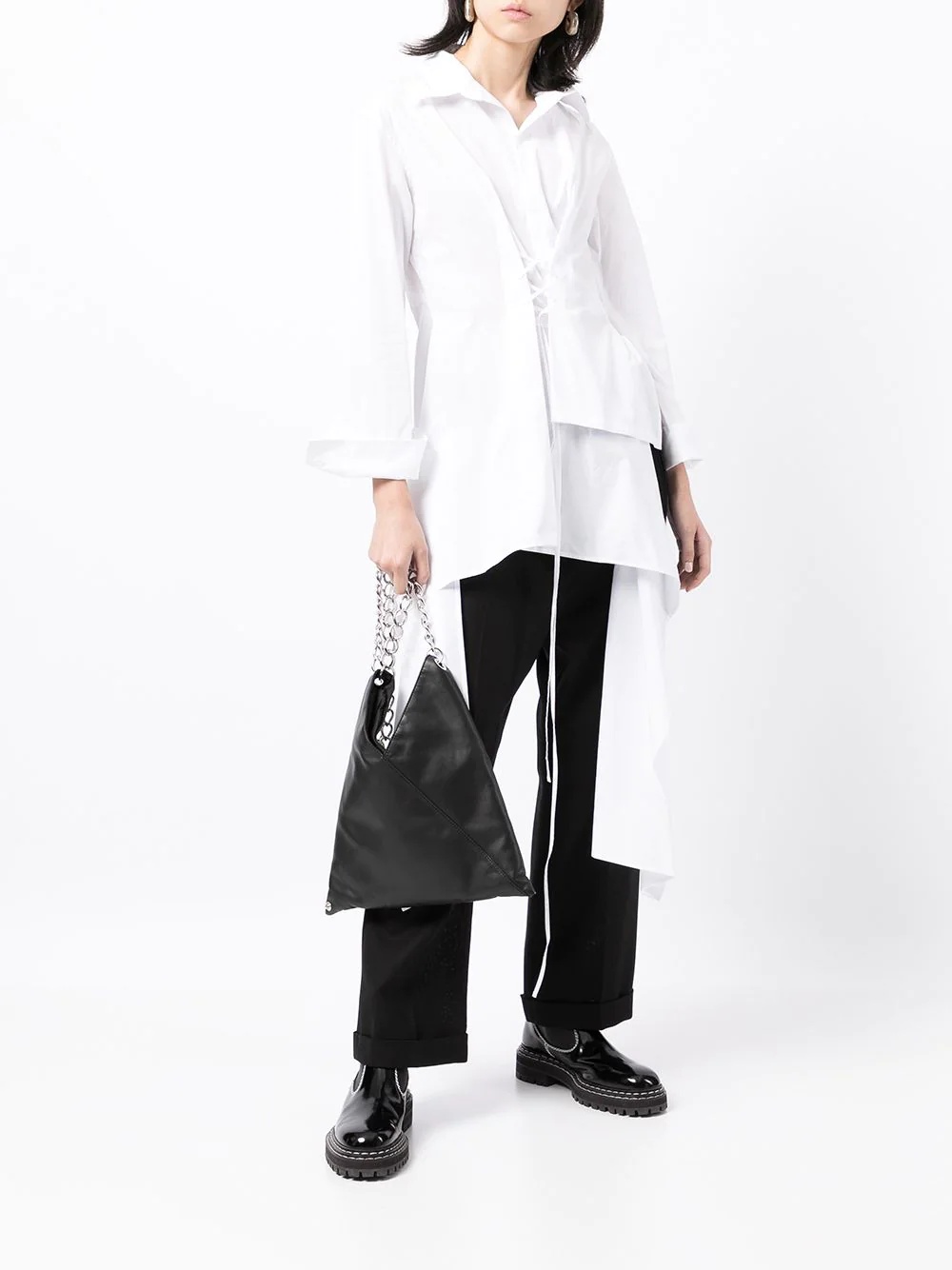 layered asymmetric shirt - 2