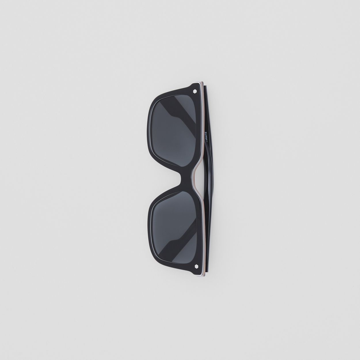 Stripe Detail Square Frame Sunglasses - 3