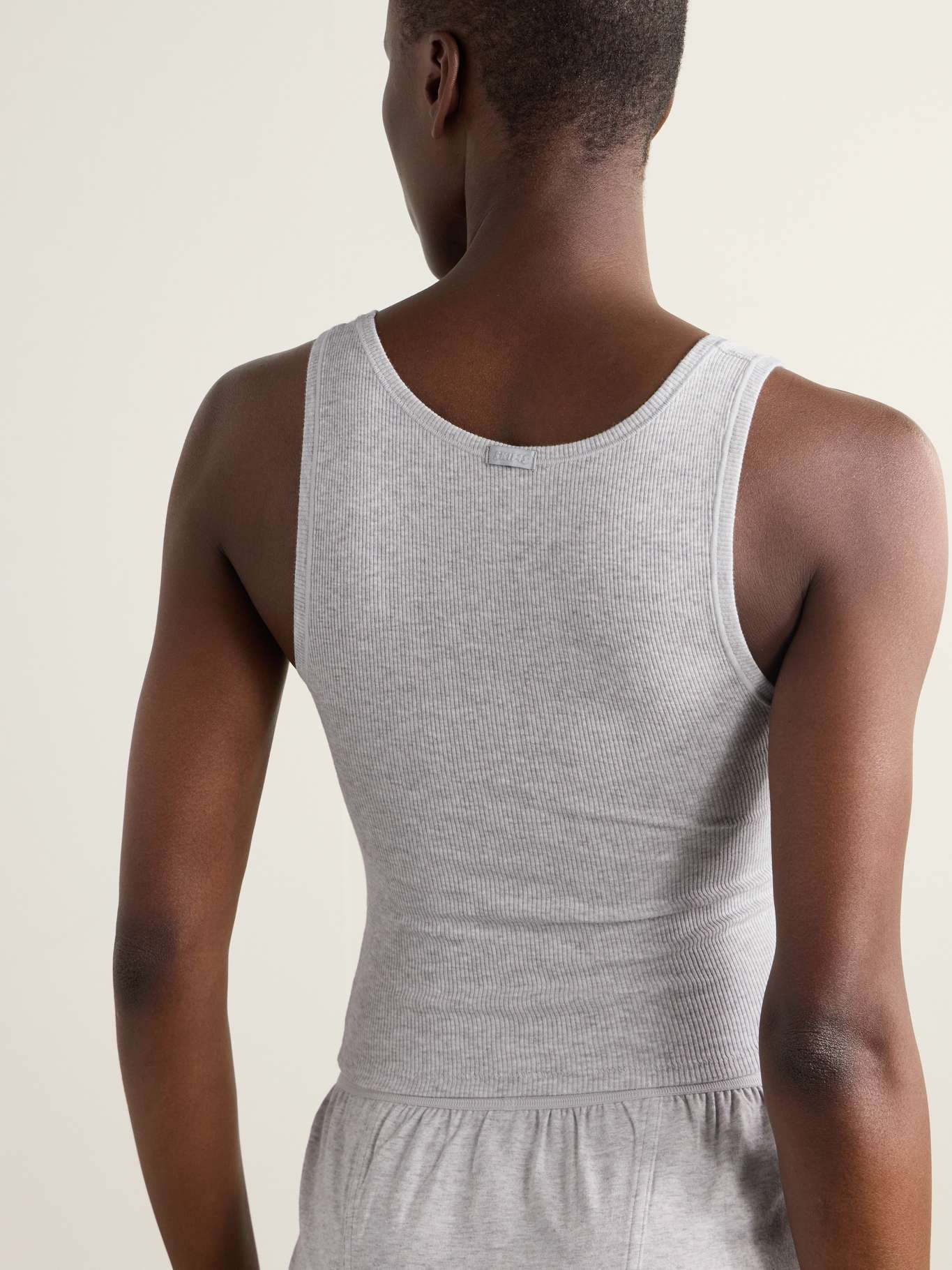 Cotton Rib Tank 3-Pack - Bone, Light Heather Gray, Soot Multi - 4
